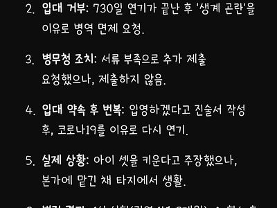 군 입대 거부한 세 아이 아빠 근황