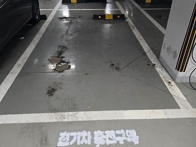 자기 주차칸 만들겠다고 라카로 전기차 충전구역 만든 사람