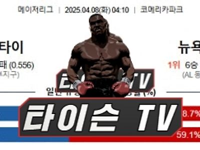 4월 8일 [MLB] 메이저리그 미국프로야구 해외야구 스포츠분석