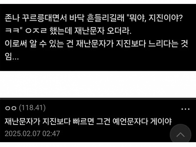 대한민국 재난 알림 시스템의 단점