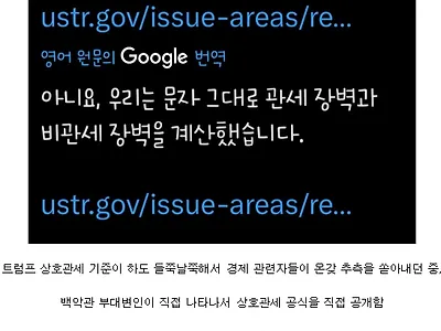 논란 끝에 공개 한 미국 상호 관세 공식