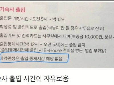 대학원생을 위한 특혜