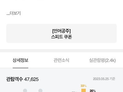 인어공주 호감도 및 에그지수
