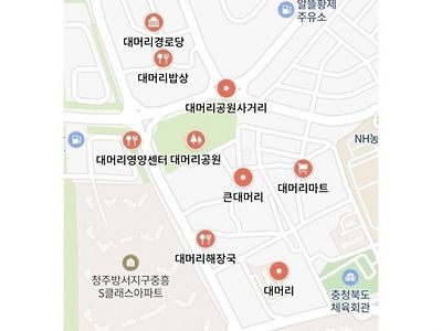 대머리 마을 배치도