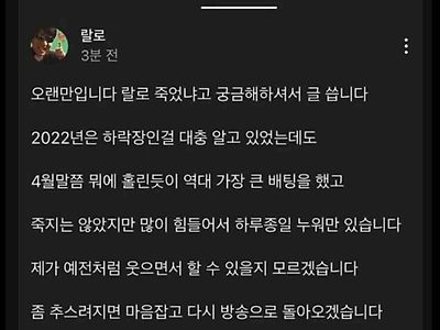 코인 유튜버들 근황