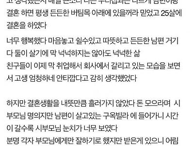 이혼했습니다 나 같은 멍청이가 없기를 바랍니다