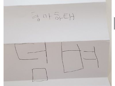 아침에 큰애방 청소하다가