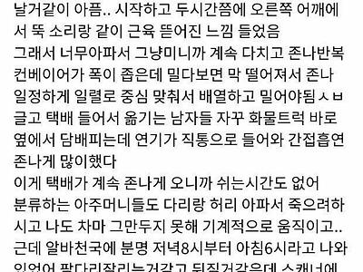 택배알바하루 후기