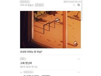 조센징이 나쁜말임? 조선인 이라는 뜻 아님?