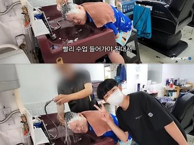 기념사진 찍는 인터넷방송BJ