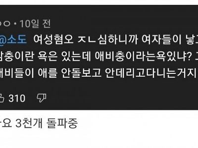 현재 유튜브에서 여자들 공감 폭발한 댓글