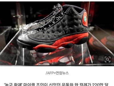 마이클 조던 농구화 낙찰!!!
