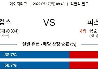 【MLB】 5월17일 시카고컵스 vs 피츠버그