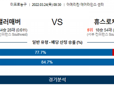 3월 24일 댈러스 휴스턴 NBA 농구 분석