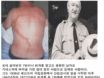 번개 7번 맞는 것보다 위험한 것........