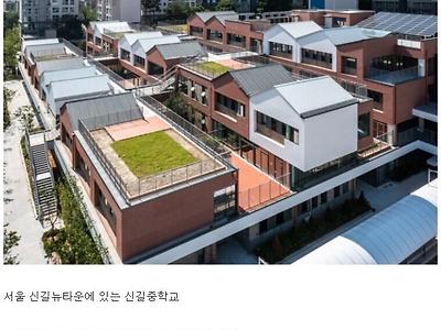 요즘 중학교 건물