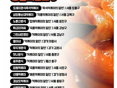 전국 떡볶이 집