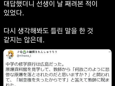 일본이 핵 맞은 이유