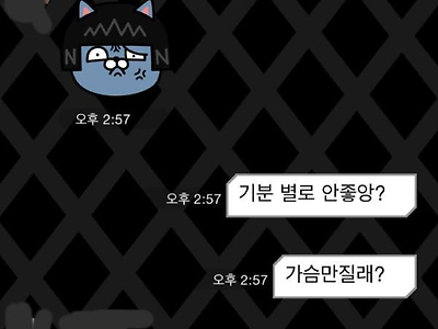 기분 별로 안 좋앙?? 가슴 만질랭??.jpg