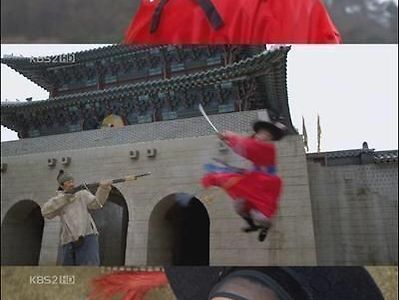 총에 맞고 죽었다