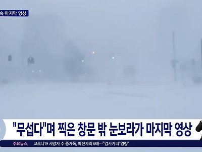 미국 폭설로 도심에서 사람이 죽는 이유는??