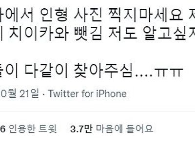 "여러분 바닷가에서 인형 사진 찍지 마세요"......JPGIF