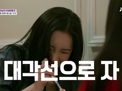 레드벨벳 슬기랑 같이 자면서 머리박는 선미