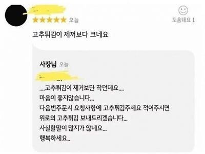 눈물의 고추 튀김