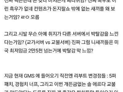 집에서 자는데 갑자기 너프당해 화난 해외 메이플유저