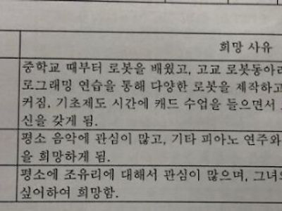 고등학교 생기부 대참사