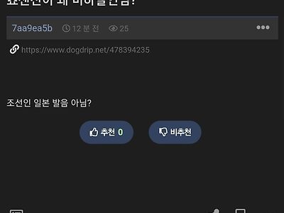 쵸센진이 솔직히 왜 비하발언임?