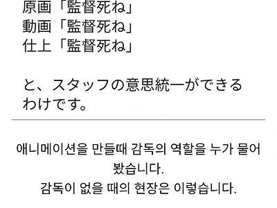 애니메이션 감독이 하는 일