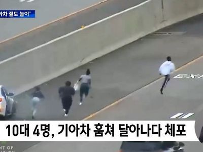 미국 10대 소년들에게 호되게 당한다는 기아자동차