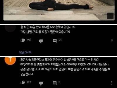 폴댄스 강사 누나 유튜브 질문 수준