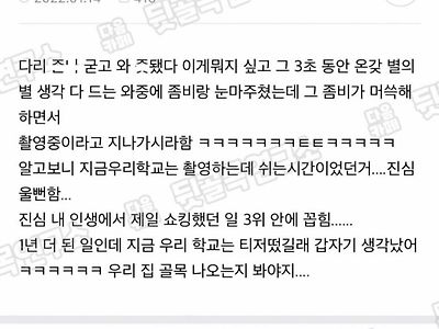 술 먹고 귀가하다가 만난 좀비썰