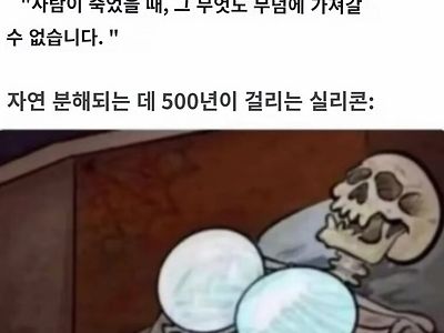 어느 인류의 사후 모습