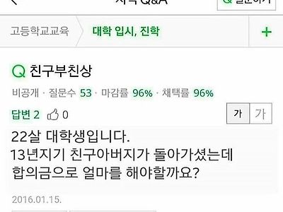 친구 부친상