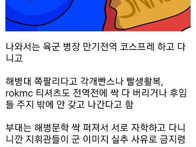 해병문학 때문에 해병대 출신인걸 숨기는 사람