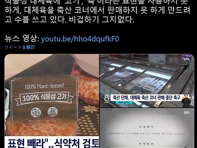 '콩고기' 에 대한 축산업계 반발