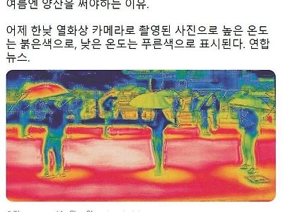 여름에 양산을 써야 하는 이유