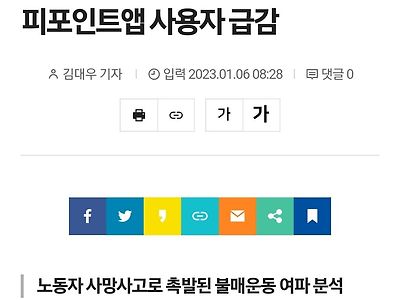 크리스마스 성수기인데...SPC 해피포인트앱 사용자 급감