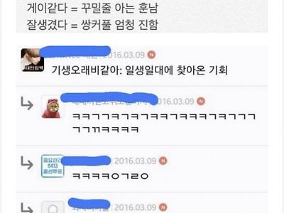 남자가 소개팅 시켜줄 때 설명하는 남자 외모