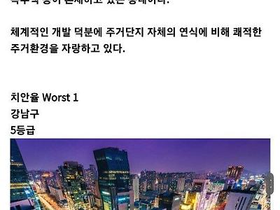 서울동네 치안 Best와 Worst