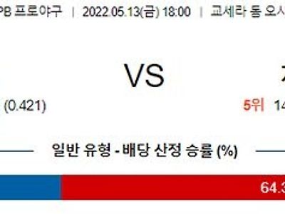 【NPB】 5월 13일 오릭스 vs 지바롯데