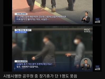 '한달휴가' 시범시행한 공무원 근황