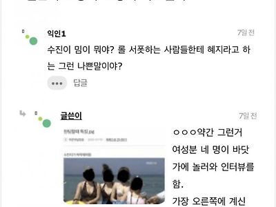 요즘 논란이라는 수진이 밈