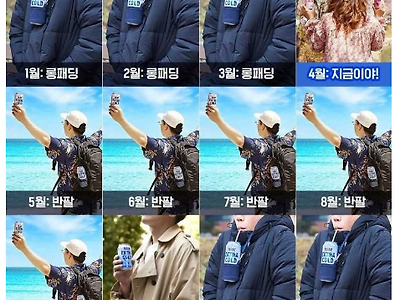 한국의 1년 패션...