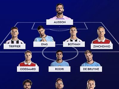 스카이) EPL 22/23 시즌 베스트 일레븐 (제이미캐러거&amp;개리네빌)