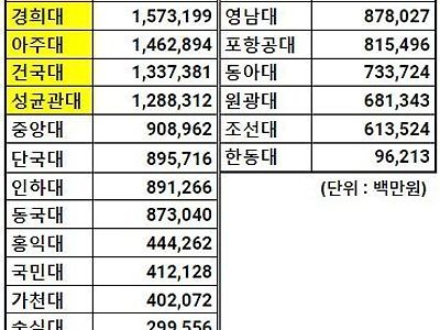 재정규모 1조 넘는 사립대.jpg