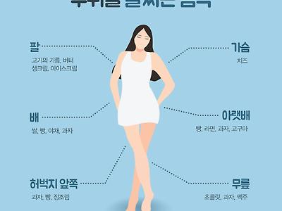 부위별 살찌는 음식